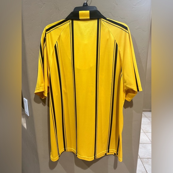 Score AL Soccer REFEREE JERSEY Shirt Yellow & Black Short Sleeve Size: L Men’s - Picture 10 of 14